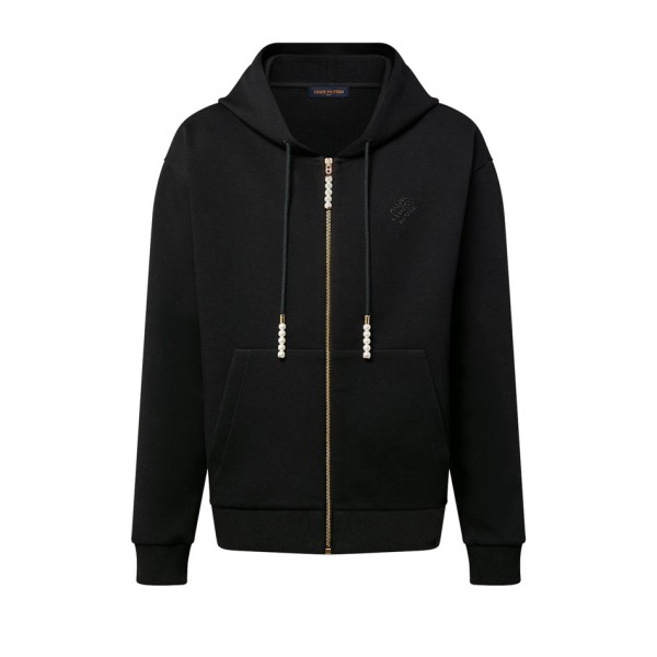 Louis Vuitton Embroidered Jersey Zip Through Hoodie - SLV055