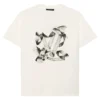BIRDS PRINTED T-SHIRT IN WHITE - LSVT0299
