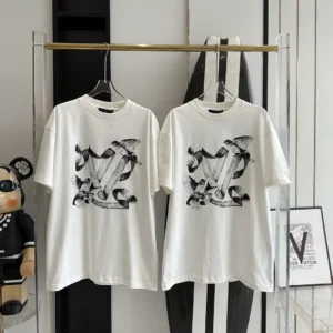 BIRDS PRINTED T-SHIRT IN WHITE - LSVT0299