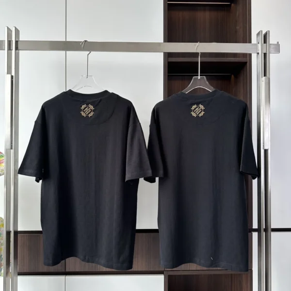 EMBELLISHED DAMIER PIQUE T-SHIRT - LSVT0287