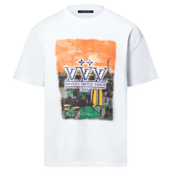 EMBELLISHED GRAPHIC COTTON T-SHIRT - LSVT0316