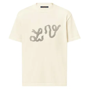 EMBELLISHED SHORT-SLEEVED COTTON CREWNECK - LSVT0317