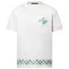 EMBELLISHED SHORT SLEEVED CREWNECK IN WHITE