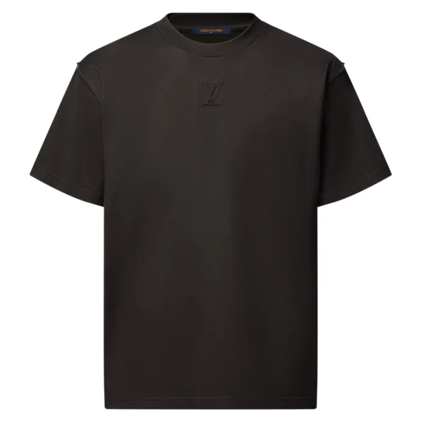 EMBOSSED LV T-SHIRT IN BLACK - LSVT0315