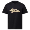 EMBROIDERED SIGNATURE T-SHIRT IN BLACK