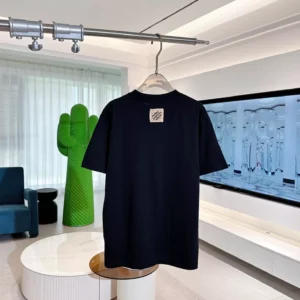 EMBROIDERED SIGNATURE T-SHIRT IN BLACK