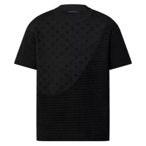 GRAPHIC JACQUARD SHORT-SLEEVED CREWNECK - LSVT0307