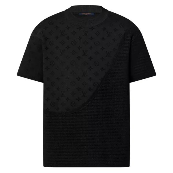 GRAPHIC JACQUARD SHORT-SLEEVED CREWNECK - LSVT0307