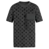 HOOK AND LOOP MONOGRAM SHORT-SLEEVE T-SHIRT IN GREY - LSVT0280