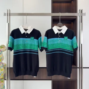 IRIDESCENT JACQUARD SHORT-SLEEVED POLO - LSVT0279