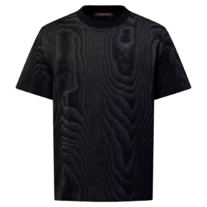 JERSEY JACQUARD T-SHIRT IN BLACK - LSVT0273