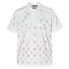 LOGO GRADIENT POLOSHIRT IN WHITE - LSVT0319