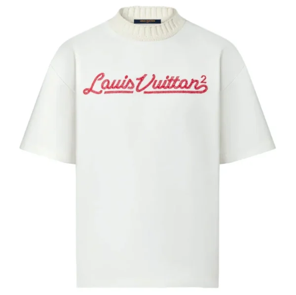 LV X NIGO EMBROIDERED T-SHIRT IN WHITE - LSVT0292