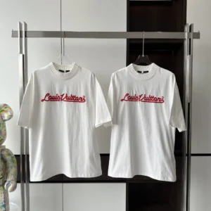 LV X NIGO EMBROIDERED T-SHIRT IN WHITE - LSVT0292