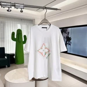 MONOGRAM FLOWER 3D GRADIENT PRINT T-SHIRT - LSVT0306