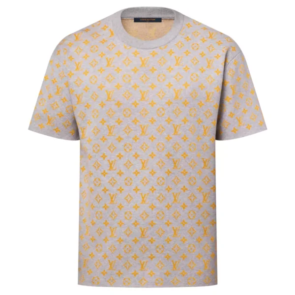 MONOGRAM SHORT-SLEEVED CREWNECK MONOGRAM JACQUARD - LSVT0275