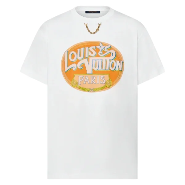 PARIS TRAVEL STAMP T-SHIRT IN WHITE - LSVT0278
