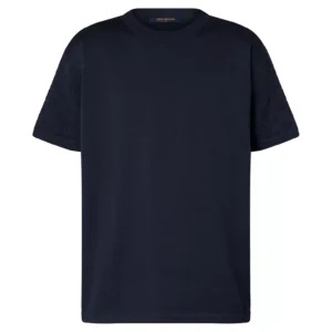 SHORT SLEEVED COTTON CREWNECK IN DEEP BLACK - LSVT0284