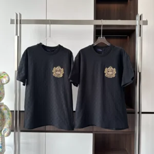 SIGNATURE PATCH COTTON T-SHIRT IN BLACK - LSVT0290