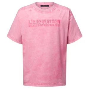 WASHED RIBBED T-SHIRT IN PINK - LSVT0281